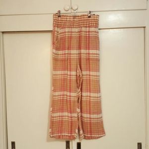 Free People sz M Reverseable wide leg high waist